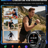 Montre Connectée Homme avec 1.62'' AMOLED Écran/LED Lampe/730mAh Batterie,Smartwatch Homme avec 100+ Modes Sportifs,24/7 Moniteur de Fréquence Cardiaque et Sommeil pour Android iOS