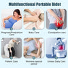 Bidet Portable 2.5L,Douchette Intime Maternité Electrique Rechargeable HygièNe Personnelle,Hemorroide,Soins Post Partum