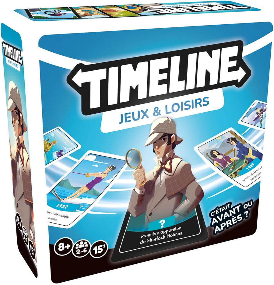 Asmodee - Timeline Jeux & Loisirs - Jeu de Société Culturel pour Enfants dès 8 Ans - Jeu de Cartes Familial - Devinez Les Dates des Evènements - 2 à 6 Joueurs