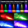 Machine à Brouillard Mini,Machine à Fumée 18 LED RGB,Machine de Fumée 800W avec Fonction de Cycle Automatique et Télécommande sans Fil, Idéal pour Disco, Fêtes, Mariage, Halloween et Noël