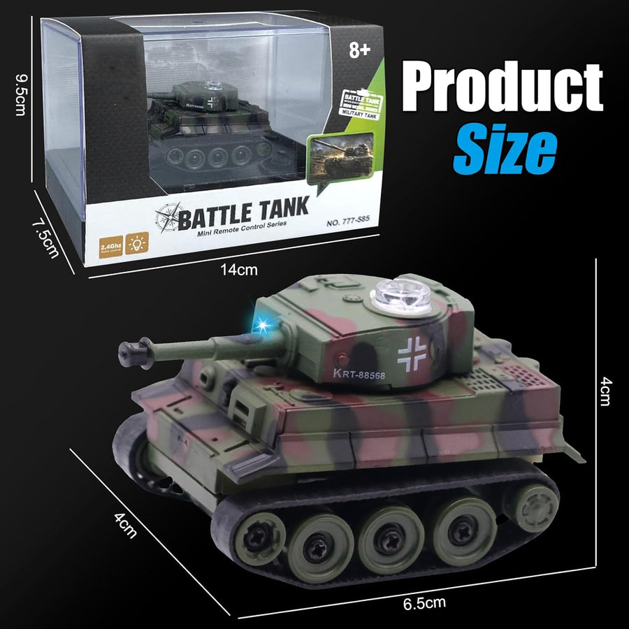 Véhicule militaire RC 2,4 GHz, mini voiture jouet électrique pour enfants à partir de 8 ans