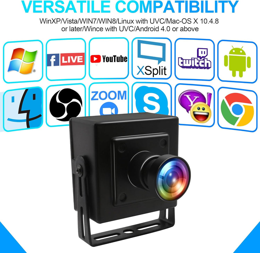 Caméra USB Aptina MI5100 - 5 MP - Webcam USB grand angle - Caméra HD pour conférence Web, robot d'affaires, machine Vision