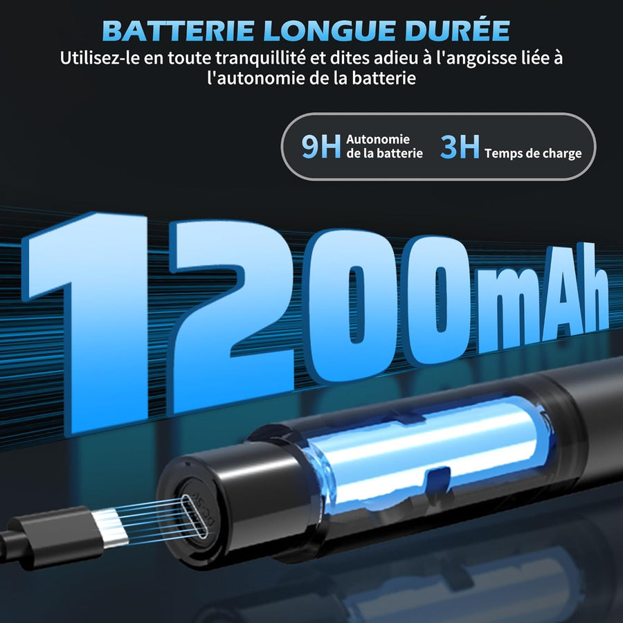Kit Micro sans Fil UHF Modèle K120 avec 2 Micro Dynamiques en Métal Auto Scan Portée 120m Récepteur Double Canal Idéal pour Chant, Karaoke, Fête BLANC