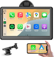 CarPlay Voiture, Portable CarPlay & Android Auto sans Fil, Stéréo de Voiture 7 Pouces Écran Tactile avec Navigation en Temps Réel, Assistant Vocal, FM, Mirror Link, Appels avec Mains Libres