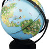Globe Junior 20cm 300 Cartes avec Dessins et Infos Jouet Ludique Enfant