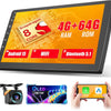 Autoradio 8Cores 4G+64G Android 15 2Din avec Carplay Android Auto sans Fil, Écran Tactile de 10" avec Modèle de Voiture 3D WiFi GPS BT FM/RDS DSP SWC Caméra de Recul MIC