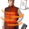 Gilet Chauffant Sans Manche Hiver Double Contrôle Prise USB Batterie Incluse 12000mAh Taille L