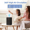 Purificateur d'air H13 HEPA pour chambre à coucher avec éponge parfumée - Purificateur d'air portable pour fumée, allergies, poils d'animaux, odeurs, poussière, veilleuse RVB