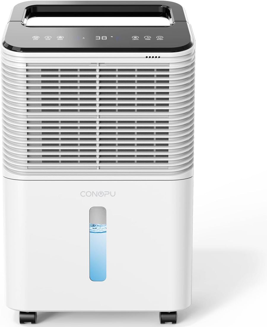 Déshumidificateur d'Air 16L/jour Ultra-silencieux, Contrôle Central Intelligent, Mode AUTO, Indicateur d'humidité, Minuterie 24H, Plus Puissant, Plus Efficace