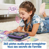 KidiSecrets 365 Mon Journal Intime Vocal Noir, Journal Intime Électronique avec Code, Micro Enregistreur, Carnet Secret, Feutre et Jeux NOIR