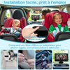 Caméra Voiture Bébé pour 2 Enfants : Écran IPS 7 Pouces avec Deux Caméras pour Siège Auto, Écran Partagé, Vision Nocturne, HD 1080P - Caméra Arrière Facile à Installer