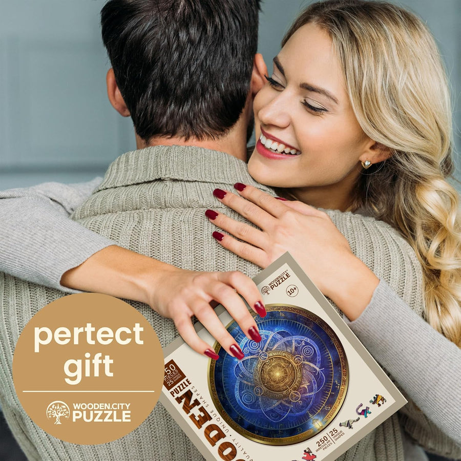Puzzle en Bois Zodiac Bleu 250 Pièces Taille 33*28cm
