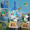 Master Sword avec Dragon, Jouets de Construction Link Épée, Micro Maquette Château d'Hyrule, Cadeaux d'anniversaire pour Garçons Filles 8-12 Ans (677pcs)