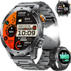Montre Connectée Homme avec Appel Bluetooth-1000mAh Batterie,1.75" HD Grand Écran/LED Lampe,24/7 Sommeil/Fréquence Cardiaque,110 Sportifs IP68 Étanche Smartwatch Homme pour Android iOS