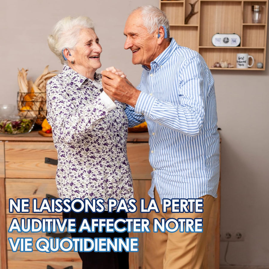 Aide auditive Dispositif intelligent de réduction du bruit chargé avec la dernière puce intelligente avec boîtier de charge à main