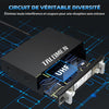 Micro sans Fil UHF, Set de 2 Microphones à Main Dynamiques en Métal, Auto Scan, Portée 120 m, Récepteur Double Canal, Idéal pour Chant, Karaoke, Fête, DJ, Église – K120 NOIR