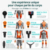 Pistolet de Massage Musculaire Avec 20 Vitesses Réglables Masseurs Électriques Portables, 8 Embouts pour Tissus Profonds, Épaules, Dos et Corps Entière Appareil de Massage