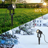 Lot de x4 éclairage de jardin LED, chaud blanc 3200K LED éclairage, IP65 éclairage étanche extérieur avec lampe de pointe pour extérieur jardin gazon décoratif