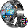 Montre Connectée Homme avec 1.62'' AMOLED Écran/LED Lampe/730mAh Batterie,Smartwatch Homme avec 100+ Modes Sportifs,24/7 Moniteur de Fréquence Cardiaque et Sommeil pour Android iOS
