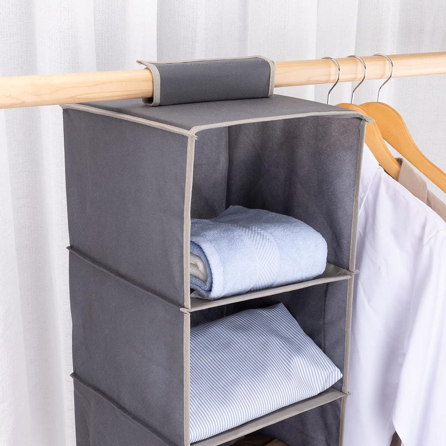 Range Chaussures Suspendu 5 Compartiments Rangement Armoire Pliable Organiseur Vêtements Chaussures