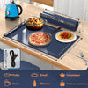 Tapis Chauffant Alimentaire 57x39 cm – Plateau Chauffant en Silicone avec 8 Niveaux de Température, Minuterie, Pliable pour Buffet, Fête, Pique-nique, Camping