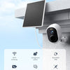 Caméra de sécurité solaire sans fil 2K, système de caméra de vidéosurveillance à batterie rechargeable, caméra de sécurité extérieure WiFi, vision nocturne en couleur, détection de mouvement PIR