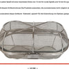 Panier à rôtisserie Broche 10/12mm Barbecue Viande Légumes Poisson Crustacés INOX