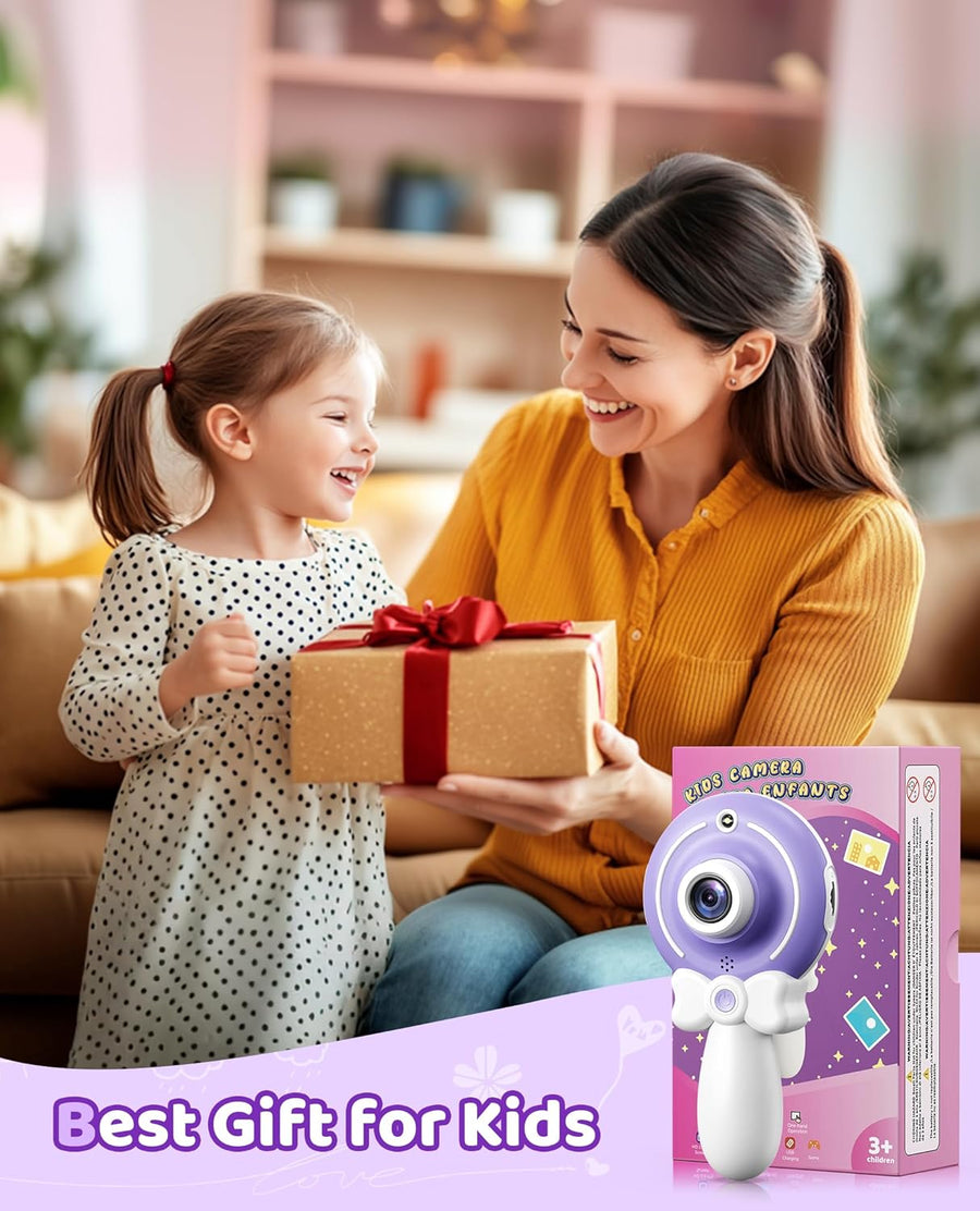 Jouet Photo Enfants Caméra Portable Vidéo HD 1080P Carte SD 32Go