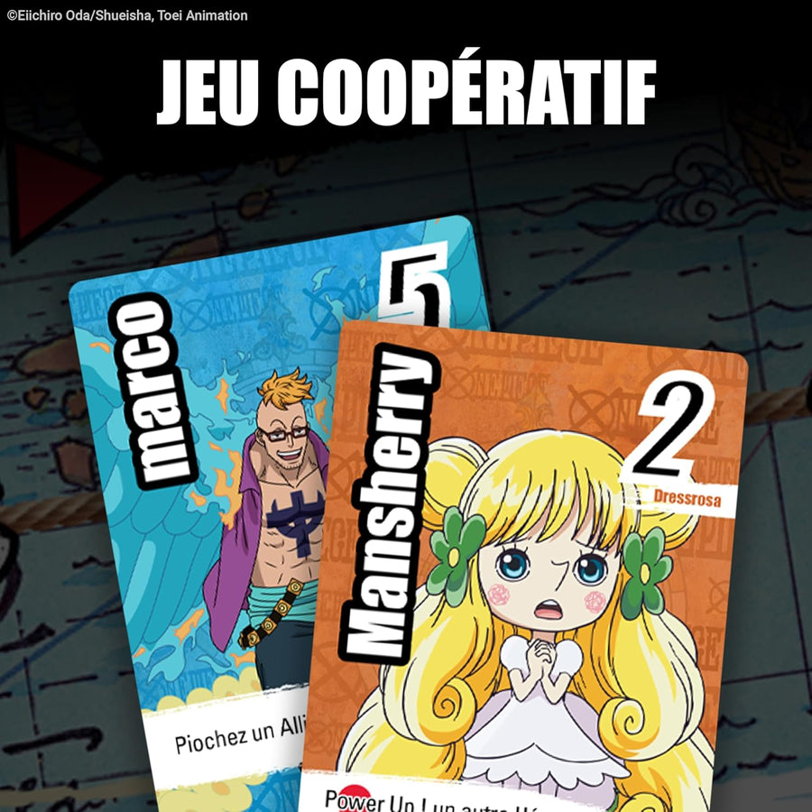 Ravensburger - Jeu de Société One Piece Nakama - Alliés & Ennemis - Jeu de Société Manga Coopératif - 1-5 Joueurs - 10 Ans et Plus - Partie de 30 Minutes - Version Française