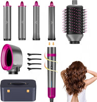 Brosse Soufflante Air Styler: 6 en 1 Magic Twist Cheveux Air Styler Sèche Cheveux Sèche-cheveux Ionique Haute Vitesse pour Bouclage, Coiffage, Séchage, Lissage, Volume