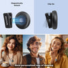 Microphone Sans Fil à Revers Magnétique Antibruit Etui de Chargement Sans Fil Transmission 50m Prise IOS