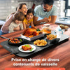 Plaque chauffante pour aliments, Réchauffeur d'aliments Chauffage sur toute la surface, contrôle de la température réglable