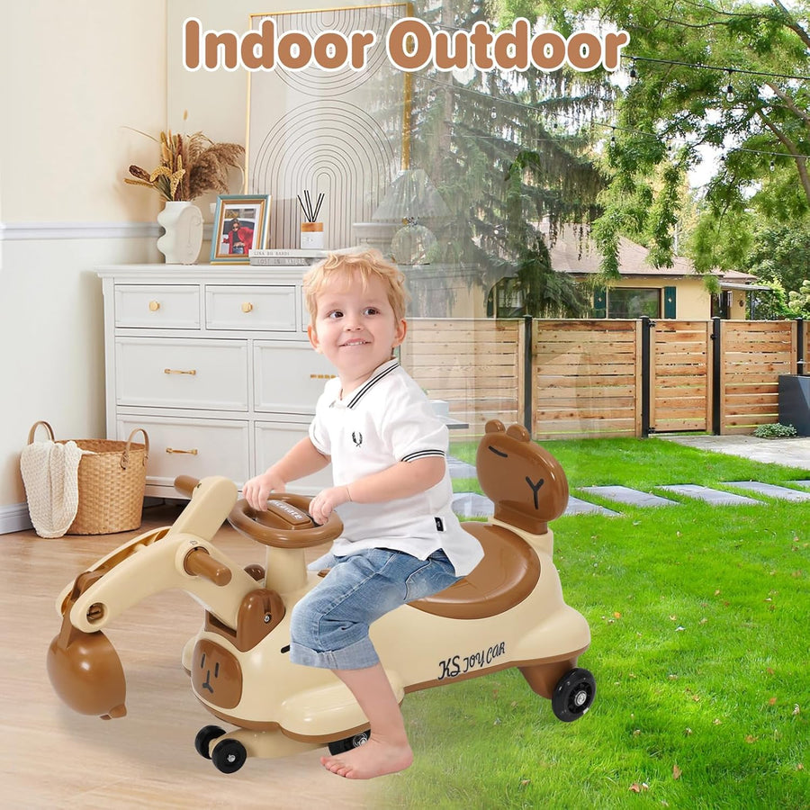 Voiture autoportrice pour enfants, trottinette pivotante pour enfants à partir de 1 an