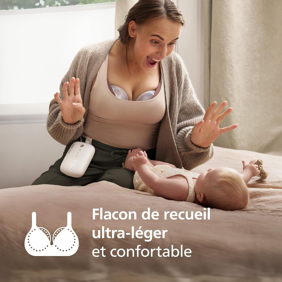 Philips Avent Kit Tire-lait électrique moteur de qualité hospitalière, imite le rythme de succion de bébé, jusqu'à 85 aspirations par min, 6 téterelles et 8 inserts, SCD553/11