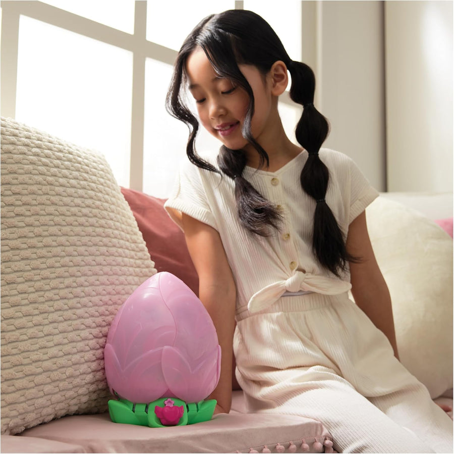 Hatchimals - Bloomables Ma Fleur Magique KittyFly - Chenille Papillon Double Éclosion À Répéter - Peluches Et Animaux Interactifs - 100 Sons & Réactions - Jouet Enfant 5 Ans Et +