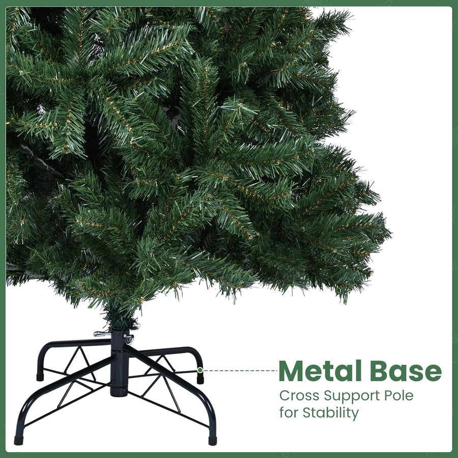 Sapin de Noël Artificiel 170 cm de qualité supérieure avec – Système de Pliage Rapide – Réaliste – Branches denses – avec Support en métal - 170cm