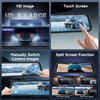 Dashcam Rétroviseur 9.66" 1080P avec 150° Grand Angle, G-Capteur, Enregistrement Boucle, Vision Nocturne, Moniteur Stationnement, Arrière Étanche, avec Carte 64 Go