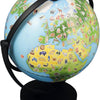 Globe Junior 20cm 300 Cartes avec Dessins et Infos Jouet Ludique Enfant