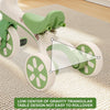 Tricycle Évolutif 4en1 Bébé Vélo Draisienne,Tricycle Bébé Évolutif avec Pédales Amovibles et Barres de Poussée Réglables en Hauteur,Vélo d’Équilibre