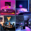 x6 Pièces Lampe LED RGB Synchronisation Musique Applique Murale Décorative