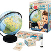 Globe Junior 20cm 300 Cartes avec Dessins et Infos Jouet Ludique Enfant