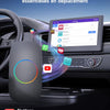 Boîtier CarPlay IA – CarPlay/Android Auto sans Fil, boîtier Voiture Streaming, Wi-FI/Bluetooth Doubles, Sortie HDMI, Lecture Via USB, Assistant IA, prêt à l'emploi, OTA, avec OBD II