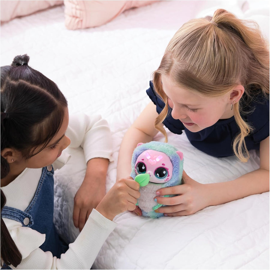 Hatchimals - Bloomables Ma Fleur Magique KittyFly - Chenille Papillon Double Éclosion À Répéter - Peluches Et Animaux Interactifs - 100 Sons & Réactions - Jouet Enfant 5 Ans Et +