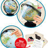 Globe Junior 20cm 300 Cartes avec Dessins et Infos Jouet Ludique Enfant