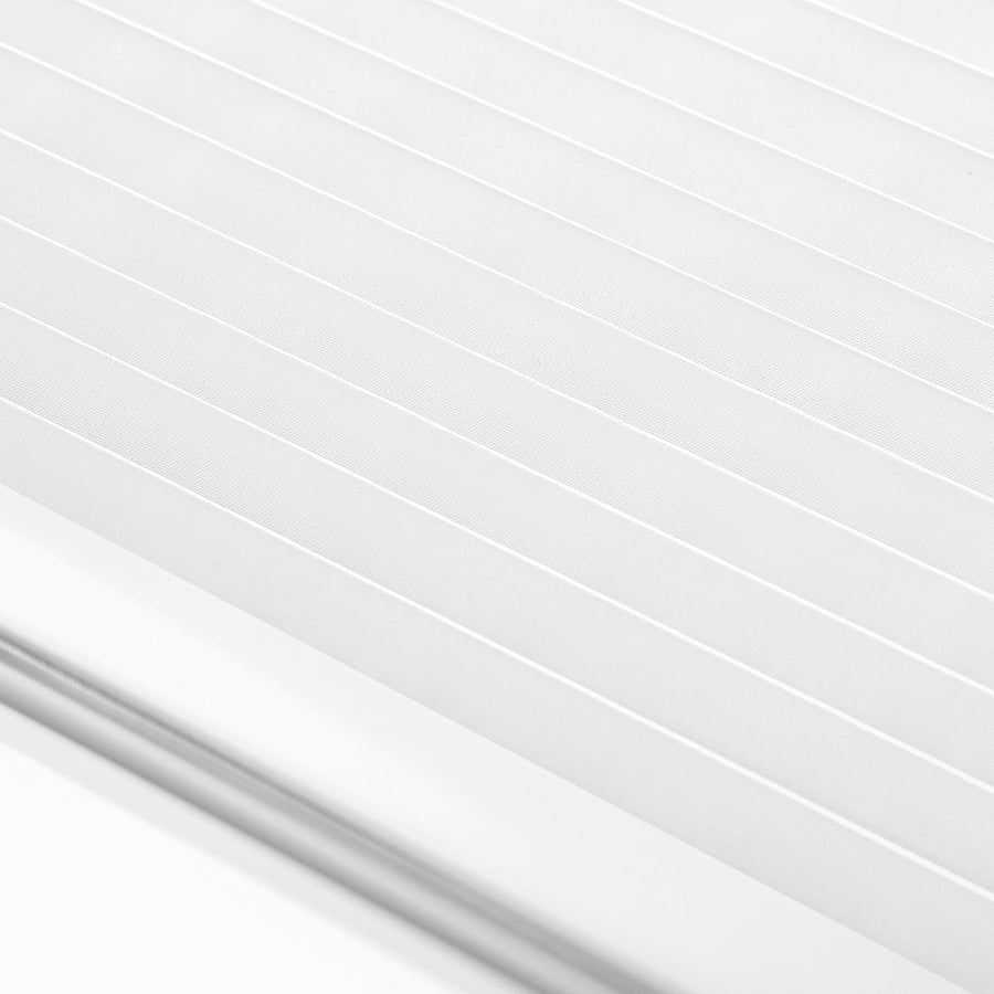 Lot de x2 Store Plissé Sans Perçage 50cm x 100cm Blanc pour Portes et Fenêtres Opaque Protection Vie Privée Protection Solaire Prêt à l'Emploi Enrouleur