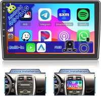 Autoradio Android 15 pour Toyota Auris 2006-2011 4GB + 64GB Autoradio 2 Din Wireless Carplay Android Auto 10 Pouces Écran Tactile avec GPS WiFi FM/RDS 32EQ Caméra de Recul MIC