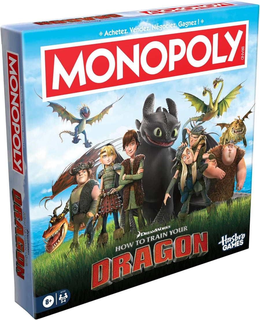 Monopoly : Dragons, Jeu de Plateau inspiré du Film de Dreamworks - Version française