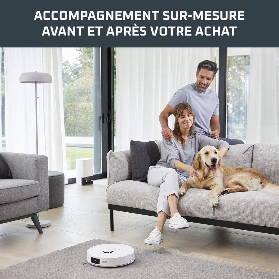 Rowenta X-PLORER Serie85, Aspirateur robot laveur, Aspiration en profondeur, Navigation intelligente, Détection laser à 360°, RR87C5FE NOIR