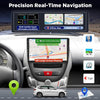 Autoradio Android pour Toyota Aygo/Peugeot 107 / Citroen C1 2005–2014, Écran Tactile 10 Pouces, CarPlay & Android Auto sans Fil, NaviGPS, WiFi, DSP, Compatible Caméra AHD/OBD/Dab