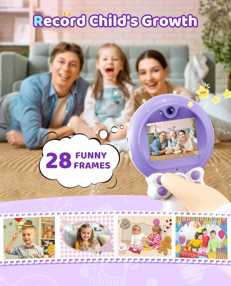 Jouet Photo Enfants Caméra Portable Vidéo HD 1080P Carte SD 32Go